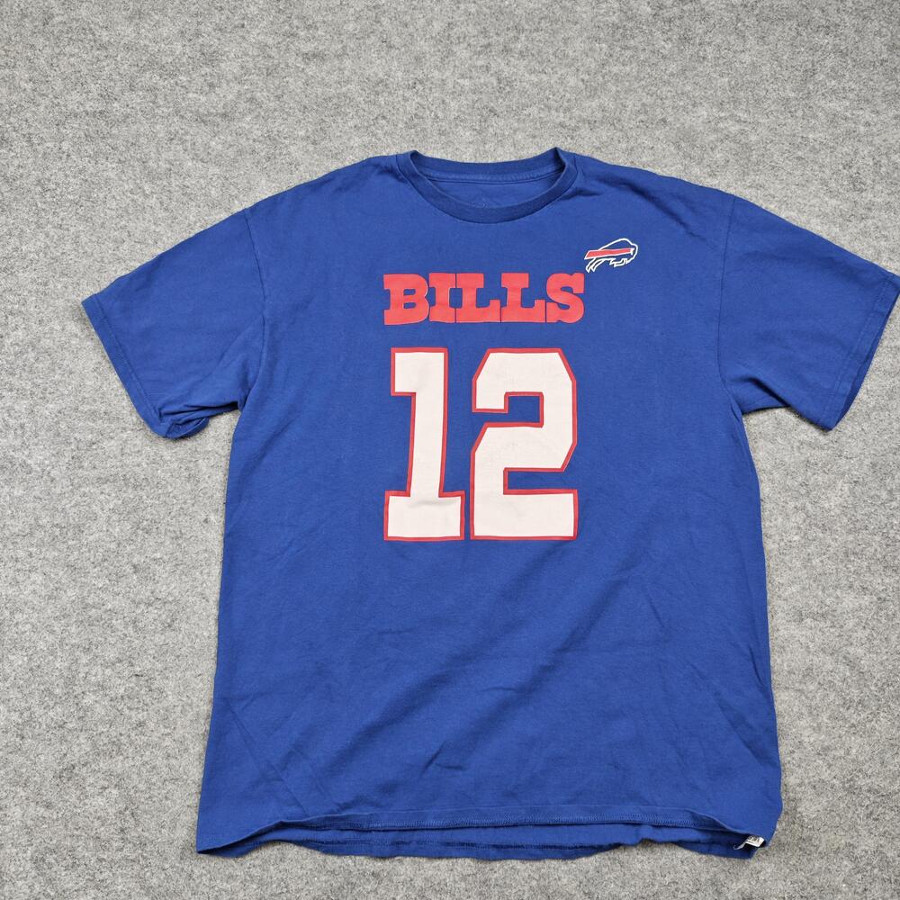 Buffalo Bills Shirt Mens Large Blue NFL Football VF Imagewear Jim Kelly
